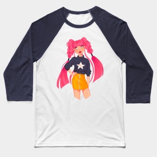 Pink girl Baseball T-Shirt